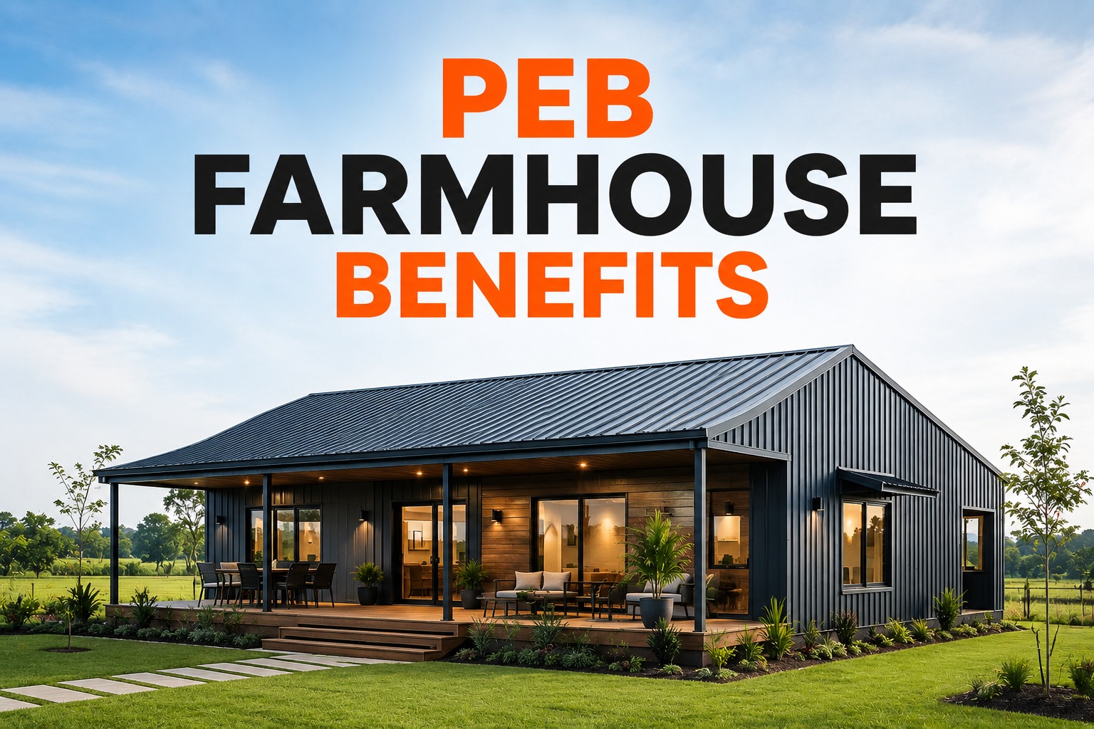 PEB Farmhouse Benefits : Faster Construction & Sustainable Living Solutions
